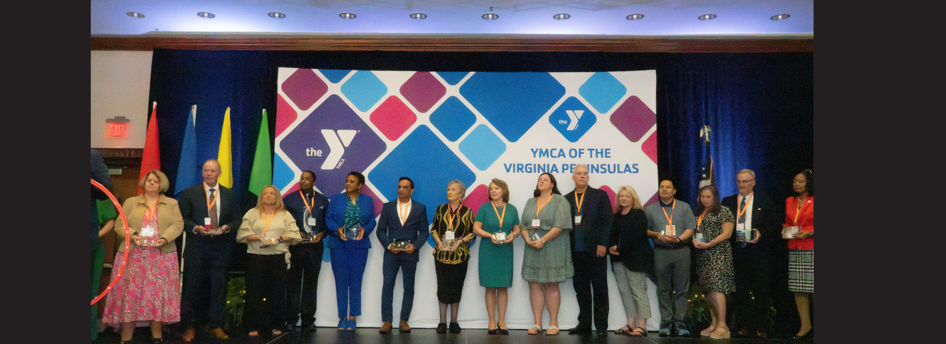 CID volunteers on stage.